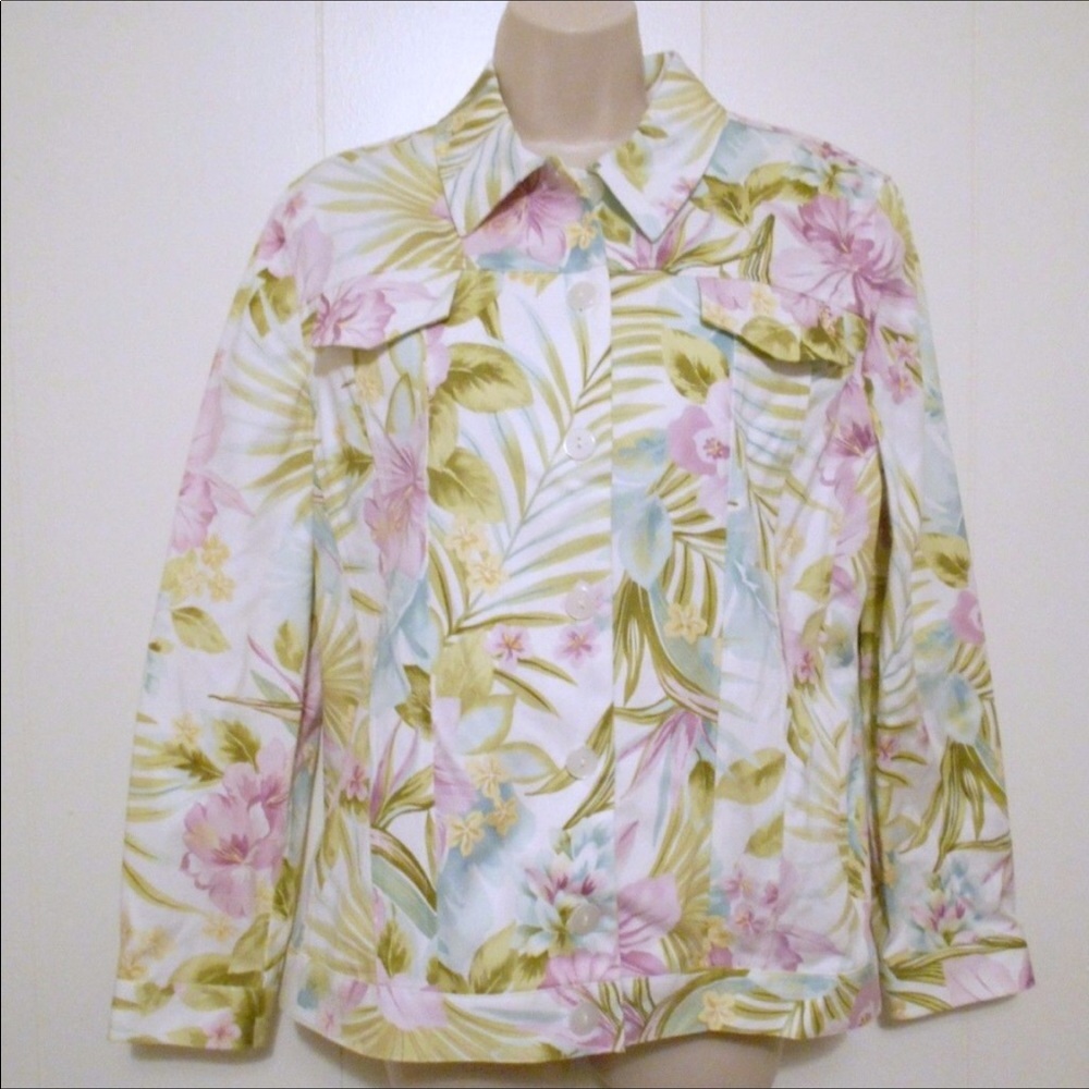 ALFRED DUNNER IN BLOOM JACKET SIZE 14 NWT!